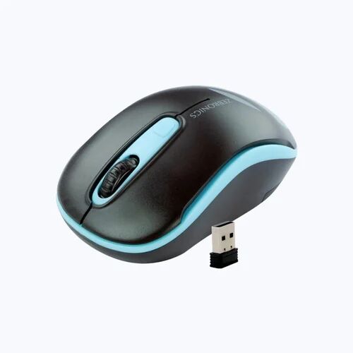 Plastic Zebronics Mouse, Color : Black