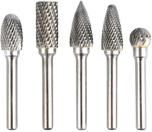 Carbide Rotary Burr, Color : Silver