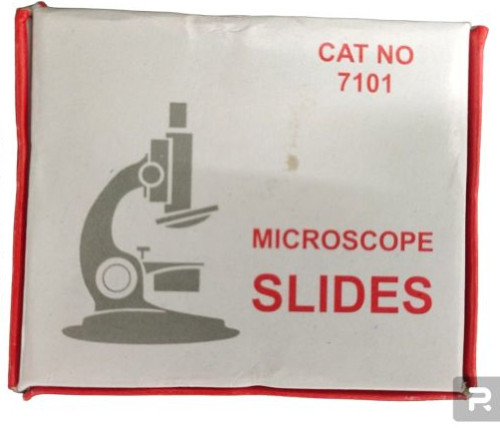 Transparent 7101 Microscopic Glass Slides, for Chemical Laboratory, Packaging Type : Box