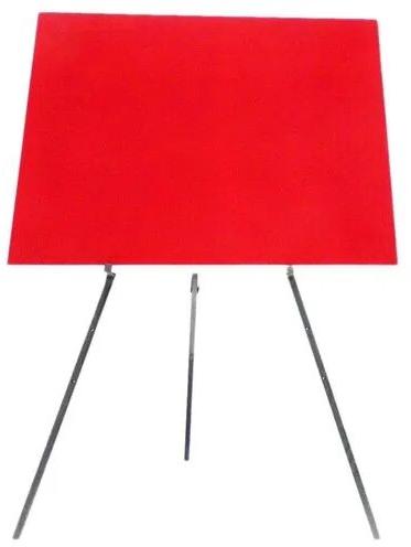 Durable Aluminium Notice Board Stand, Color : Red
