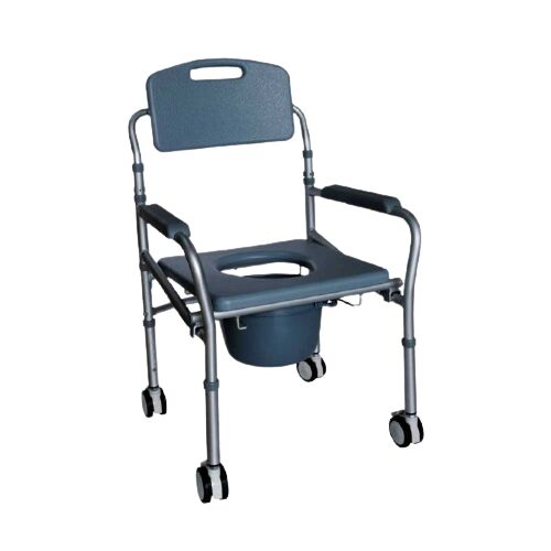 Commode Shower Chair With Wheel