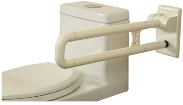  SS Folding Grab Bar, Color : off white