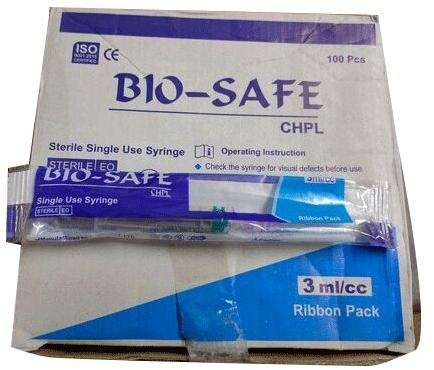 Bio Safe Disposable Syringes, Packaging Type : Box