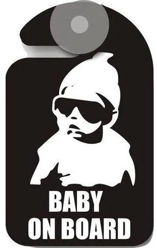 Baby On Board Sticker, Features : Easy installation, Appealing look, Fine quality