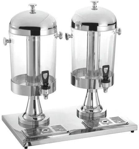 MD Stainless Steel Juice Dispenser, Capacity : 8+8 Litres