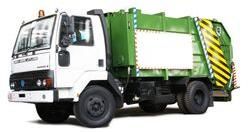 Trash Compactor Van, Color : White, Green