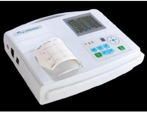 ECG Machine, Features : 3.5 inch color LCD screen