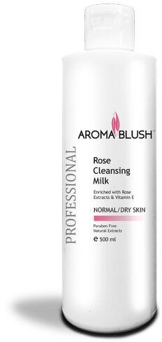 Aroma Blush Rose Cleansing Milk, Packaging Size : 500 ML 100 ML