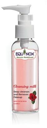 EQUINOX Rose Cleansing Milk, Feature : Lightening, Moisturizer, Nourishing