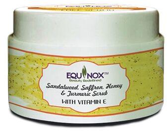 EQUINOX Sandalwood Scrub, for Face, Form : Gel