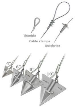 Arrowhead Anchors - Aluminum