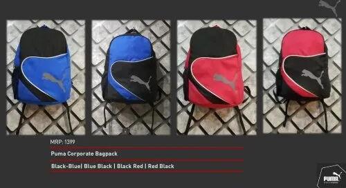POLYSTER Puma Backpacks, Color : BLACK