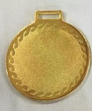 Golden Gold Plated Sports Medal, for School