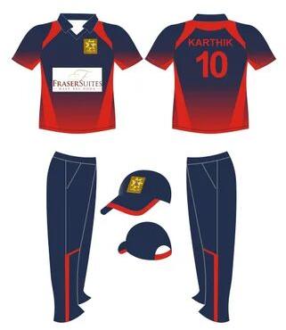 Collar Neck Cricket Jersey Set, Gender : Unisex