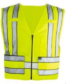 Neon Yellow Sleeveless Zipper Jacket