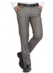 Solid Grey Mens Trousers