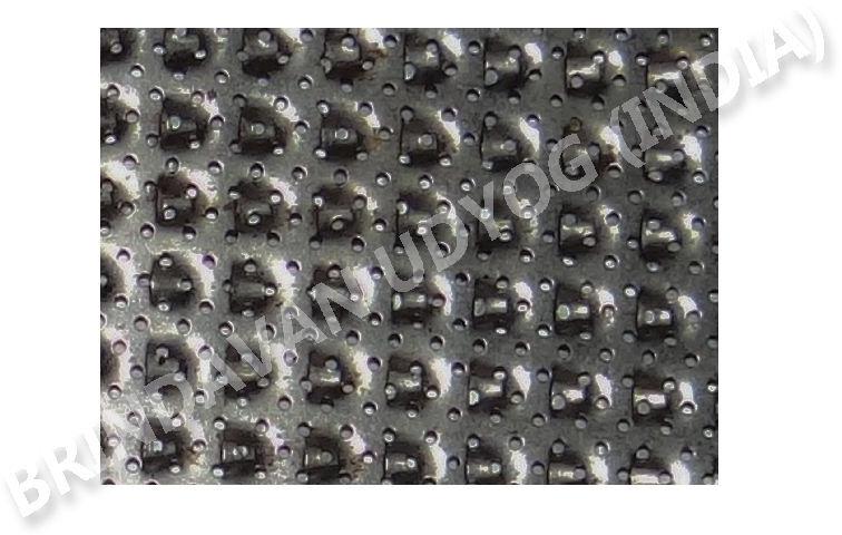 Coated Metal Dimple Shape Perforated Sheets, for Outdoor Furnitures, Size : 2.5x5.5, 2x5, 3.5x6.5