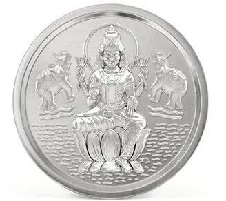 Lakshmi Silver Coin, for Industrial Use, Feature : Fine FInished, Hard Structure