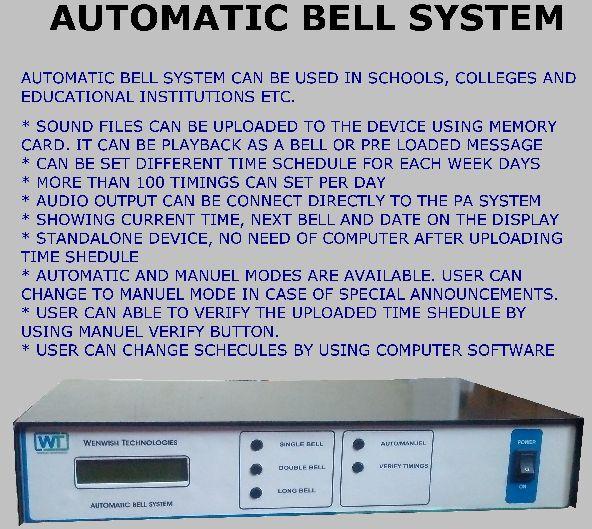 WENWISH EBELL Automatic School Bell