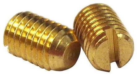 Brass Grub Screw, Color : Golden