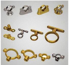 Brass pipe clip