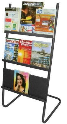 STEEL MAGAZINE STAND