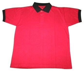 Collar Neck Plain Cotton Polo T-Shirts, Size : XL, Medium, Small, Large, XS