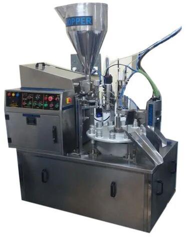 Stainless Steel Electric 50 Hz Rotary Tube Filling Machine, Capacity : 10-50 TPM