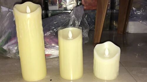 Led flameless candle, Shape : Tapered