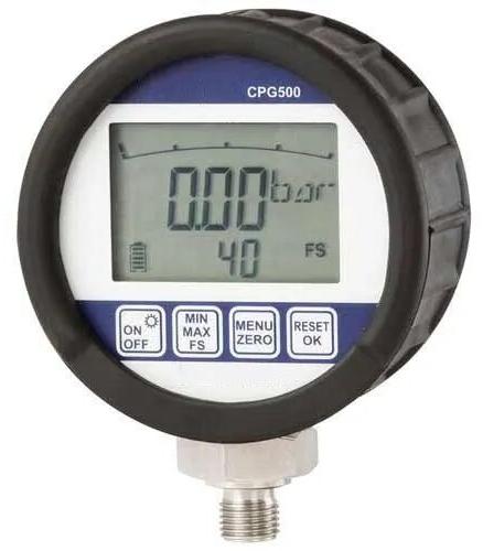 Mild Steel Digital Pressure Gauges, Connection : Bottom Connection