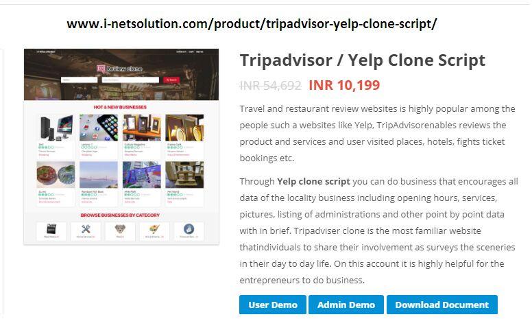Tripadvisor Clone Script Yelp Clone Script