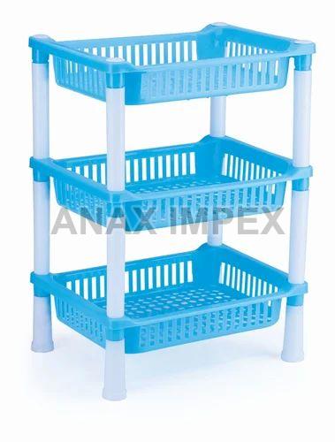 Blue Plastic Square Rack