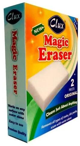 Melamine Foam Clux Magic Eraser, Size : 10x7x3 Cm