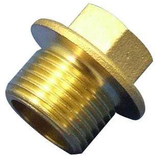 Brass Drain Plug, for Drinking Water Pipe, Color : Golden