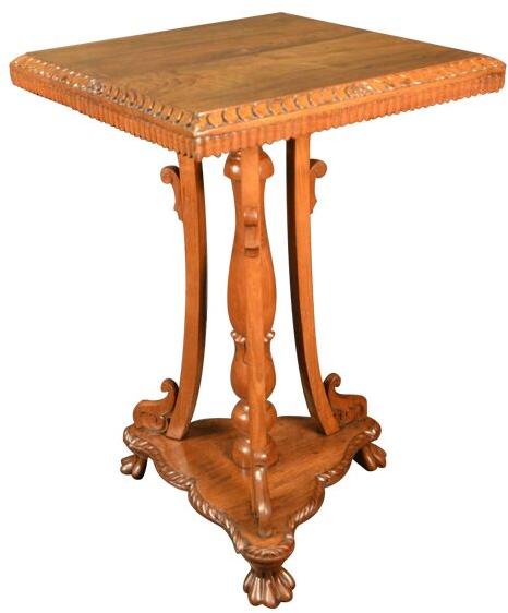 SINGLE PEDESTAL OCCASIONAL TABLE