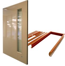 Wooden Finished Steel Fire Rated Doors