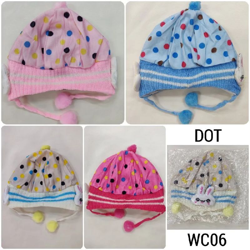 Woolen Baby Winter Cap, Size : 0-12 Month