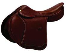 Dark Brown Leather Jumping Horse Saddle