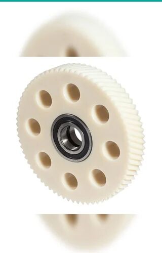 Round Nulon Nylon Gear Wheels, Color : Withe