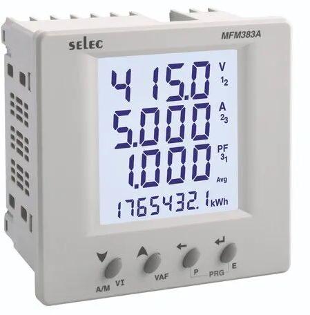 Multifunction Meter, Voltage : 60 to 300V AC, Self - Supplied (V1, N), (45/65Hz)