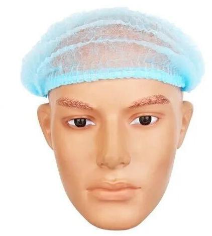 Non Woven Bouffant Cap, Color : Blue