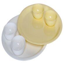 Plastic baking dishes, Color : White, Yellow