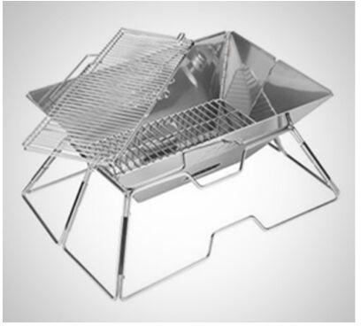 Silver Portable Barbecue Grill