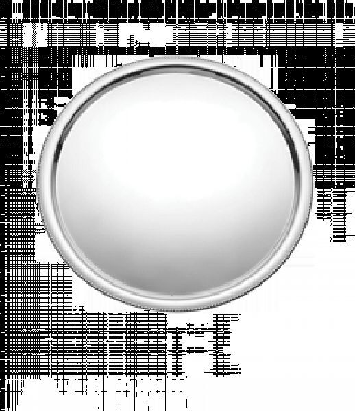 Bead Stainless Steel Mirror Round Tray