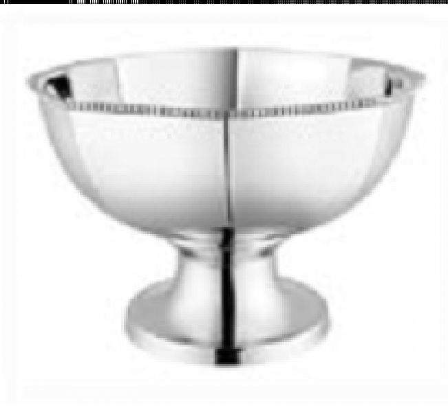 Skyra Bead Mirror Steel 3700 ml Round Pannel Serving Bowl