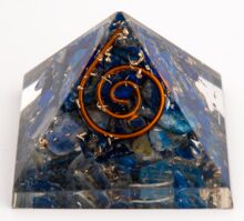 Lapis Lazuli Flower of Life Chakra Pyramid