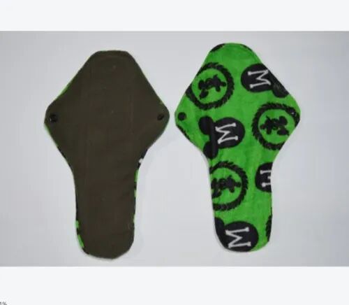 12 cm x 3 cm x 9 cm Cloth Sanitary Napkins, Color : Green