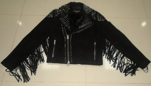 Solid Ladies Leather Jackets, Size : All Sizes