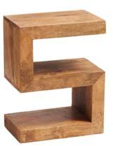 Wood S Shape Side Table