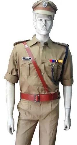 Cotton Police Uniform Set, Gender : Unisex